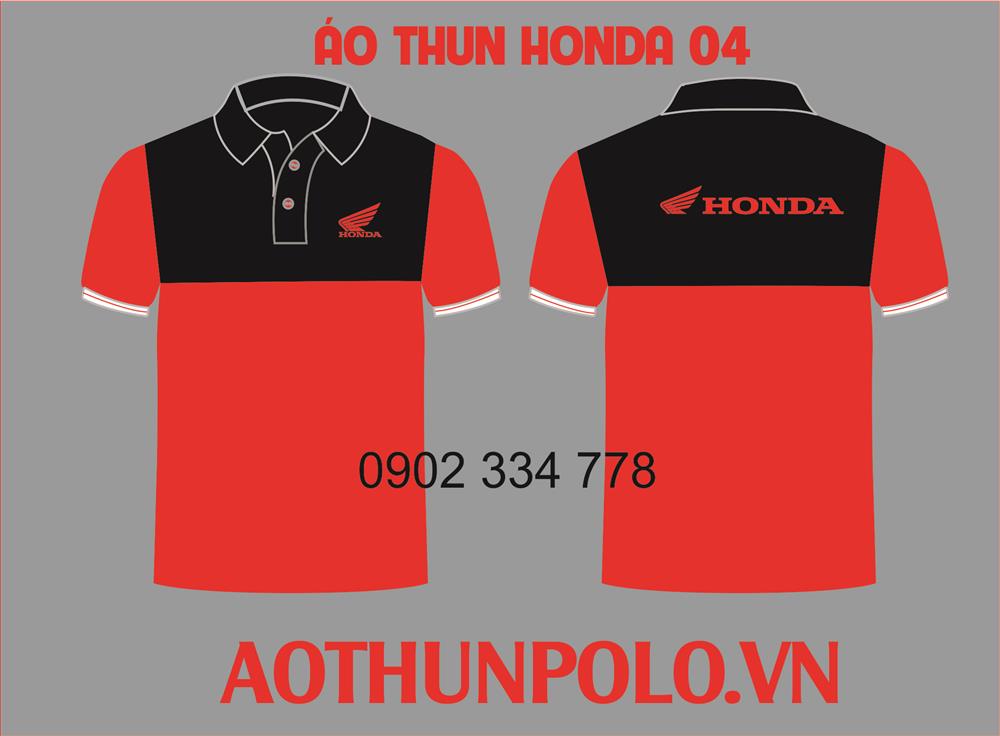 xưởng áo thun honda đen đỏ